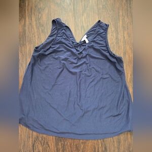 Soma Navy Crisscross Tank Top